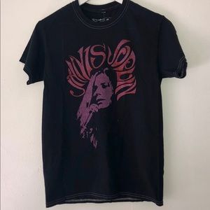 Urban Outfitters Black Janis Joplin Tee Size S